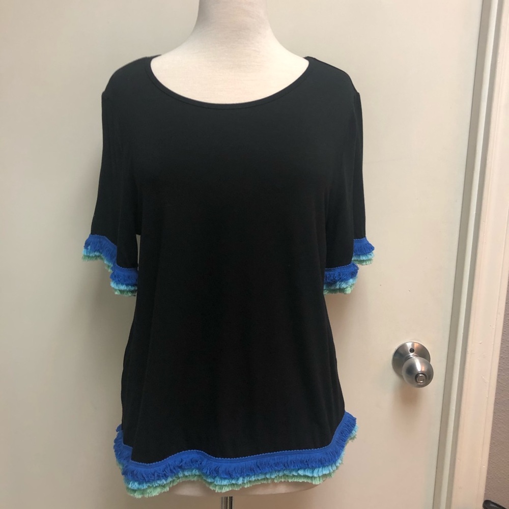 See and Be Seen fringe trim top